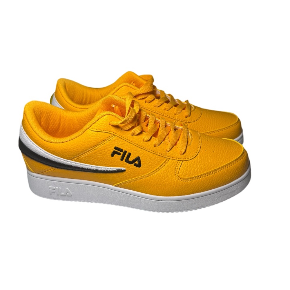 Fila Bright Yellow Sneakers with White and Black Accents